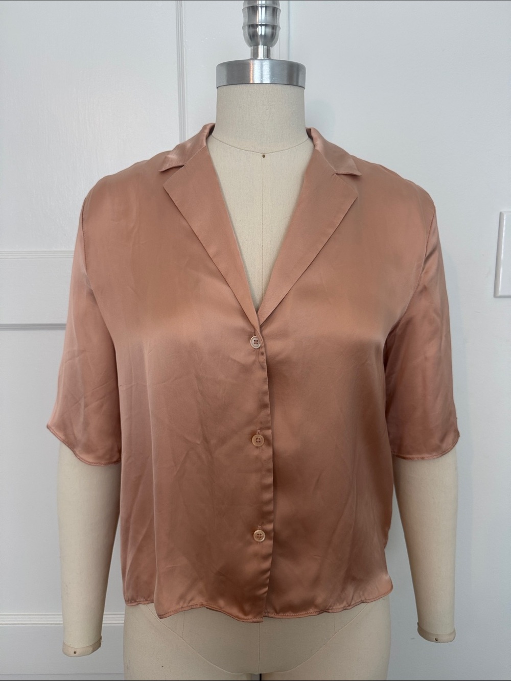 Aritzia Beso Satin Shirt